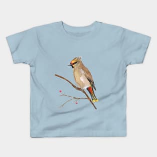 Bohemian waxwing Kids T-Shirt